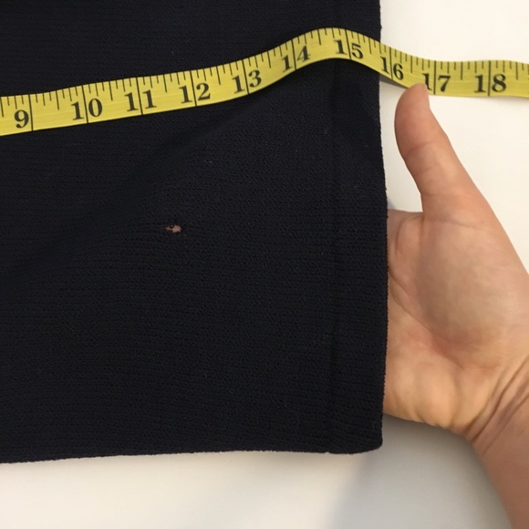 St. John collection navy knit skirt jacket set - Picture 5 of 8